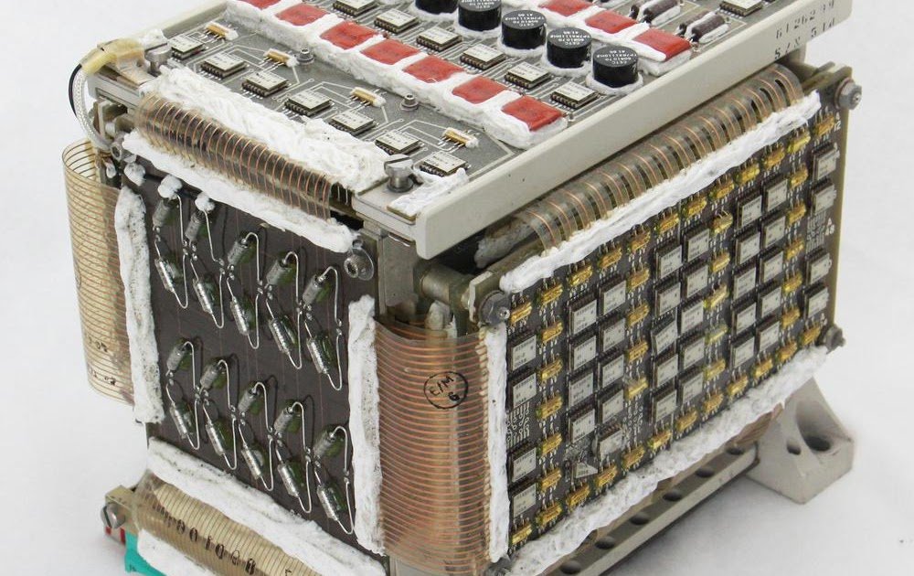 The core memory inside a Saturn V rocket’s computer