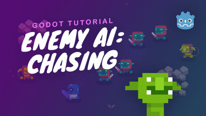Enemy AI: chasing a player without Navigation2D or A* pathfinding