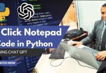 Code NotePad in Python using ChatGPT