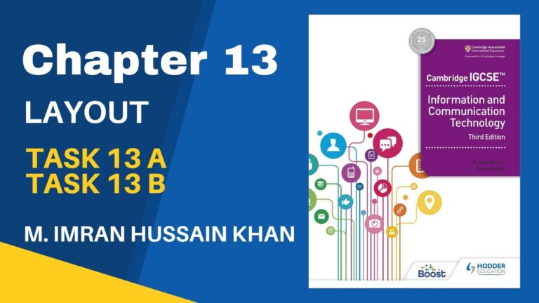 O Level Lessons Chapter 13 How to Solve the Task 13 A , Task 13 B of Hodder 3rd Edition Book.
