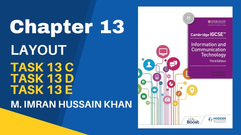 O Level Lessons Chapter 13 How to Solve the Task 13 C to Task 13 E of Hodder 3rd Edition Book.