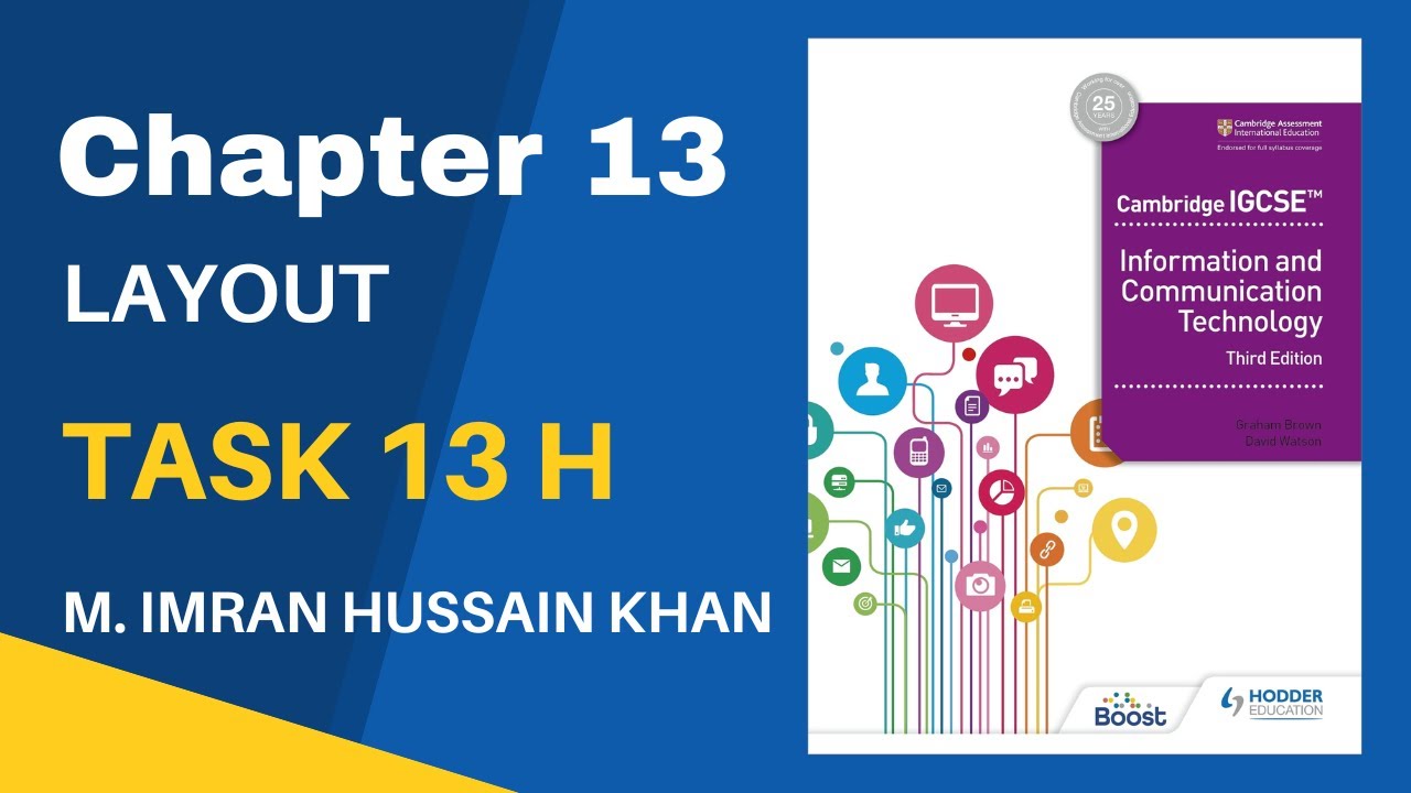 O Level Lessons Chapter 13 How to Solve the Task 13 H of Hodder 3rd Edition Book.