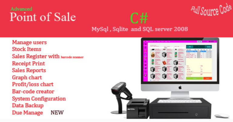 Advance Point of Sale System (POS) v10.2 .Net Source Code Free