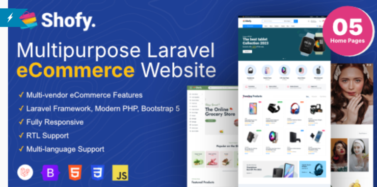 Shofy v1.2.5 – eCommerce & Multivendor Marketplace Laravel Platform – nulled