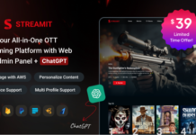 Streamit Laravel v1.2.2 – Movie, TV Show, Video Streaming Platform With Laravel with ChatGPT
