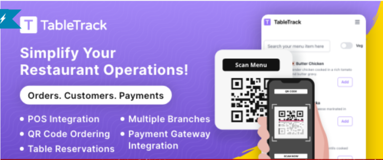TableTrack – The Complete SaaS Restaurant Management Solution  nulled