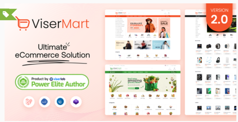 ViserMart v2.0 – Ecommerce Shopping Platform – nulled
