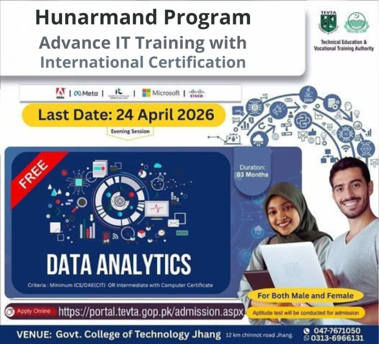 Free Advance IT Training with International Certification