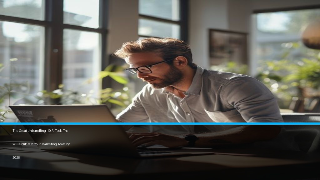 The Great Unbundling: 10 AI Tools That Will Obliterate Your Marketing Team by 2026