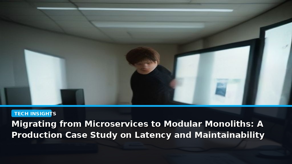 Migrating from Microservices to Modular Monoliths: A Production Case Study on Latency and Maintainability - editorial cover photograph