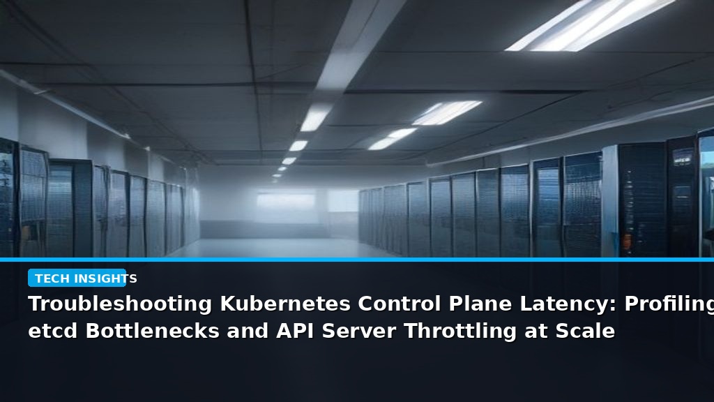 Troubleshooting Kubernetes Control Plane Latency: Profiling etcd Bottlenecks and API Server Throttling at Scale - editorial cover photograph