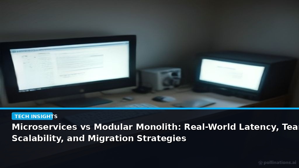 Microservices vs Modular Monolith: Real-World Latency, Team Scalability, and Migration Strategies - editorial cover photograph