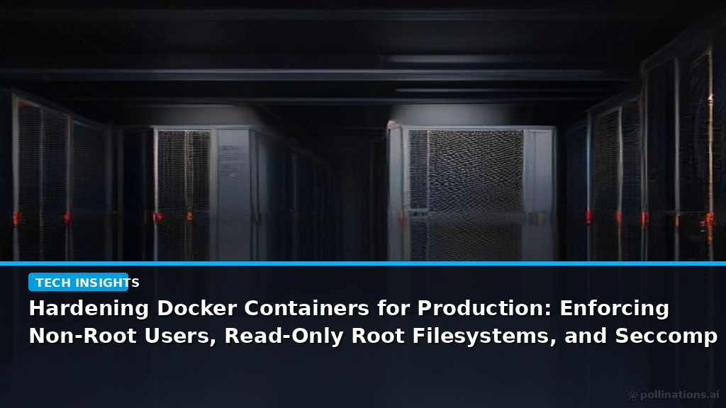 Hardening Docker Containers for Production: Enforcing Non-Root Users, Read-Only Root Filesystems, and Seccomp Profiles - editorial cover photograph