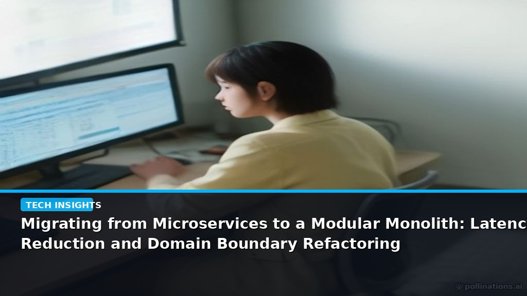 Migrating from Microservices to a Modular Monolith: Latency Reduction and Domain Boundary Refactoring - editorial cover photograph