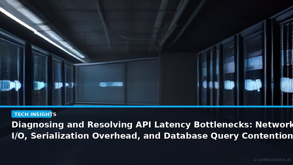 Diagnosing and Resolving API Latency Bottlenecks: Network I/O, Serialization Overhead, and Database Query Contention - editorial cover photograph
