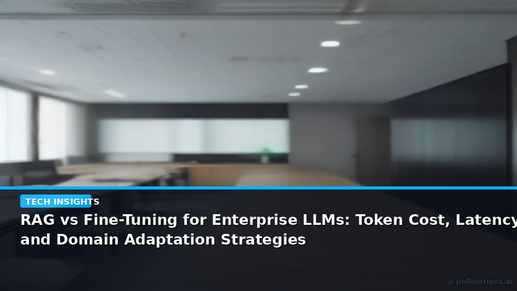 RAG vs Fine-Tuning for Enterprise LLMs: Token Cost, Latency, and Domain Adaptation Strategies - editorial cover photograph