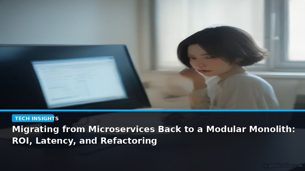Migrating from Microservices Back to a Modular Monolith: ROI, Latency, and Refactoring - editorial cover photograph