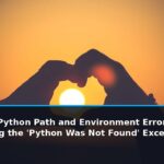 Resolving Python Path and Environment Errors in Windows CMD: Fixing the 'Python Was Not Found' Exception - editorial cover photograph