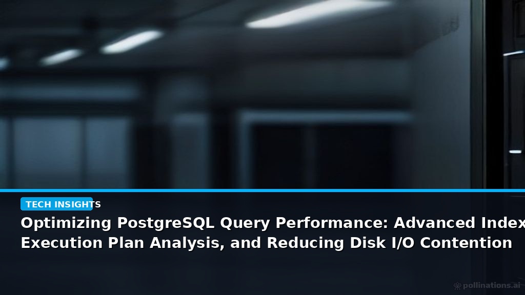 Optimizing PostgreSQL Query Performance: Advanced Indexing, Execution Plan Analysis, and Reducing Disk I/O Contention - editorial cover photograph