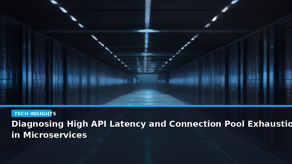 Diagnosing High API Latency and Connection Pool Exhaustion in Microservices - editorial cover photograph