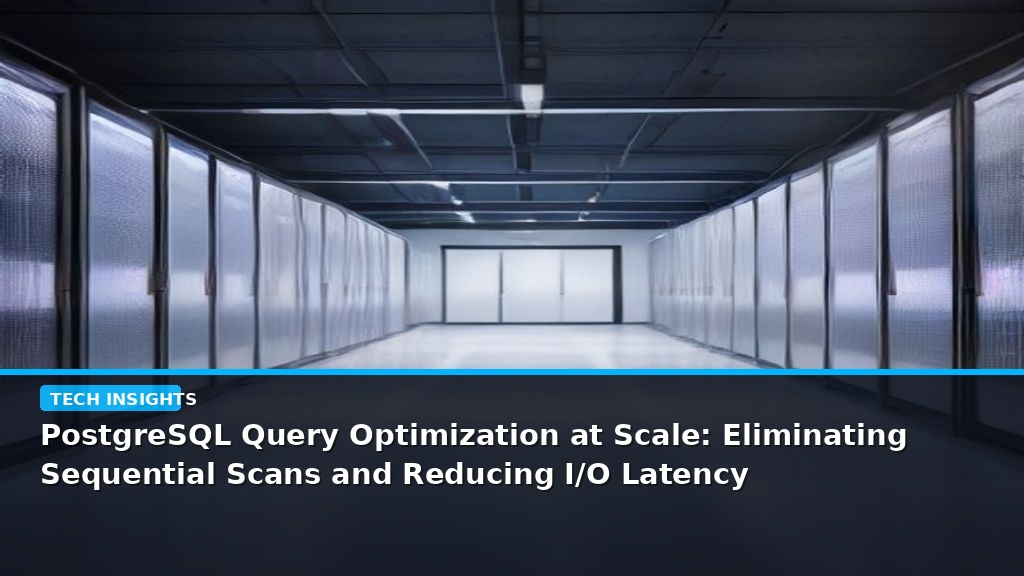 PostgreSQL Query Optimization at Scale: Eliminating Sequential Scans and Reducing I/O Latency - editorial cover photograph