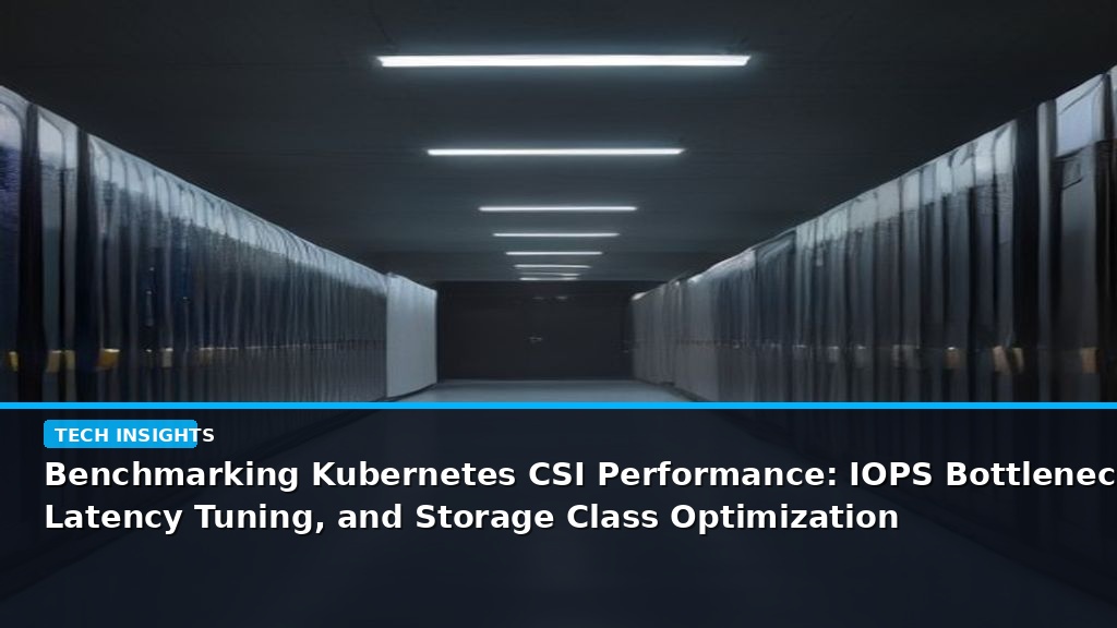 Benchmarking Kubernetes CSI Performance: IOPS Bottlenecks, Latency Tuning, and Storage Class Optimization - editorial cover photograph