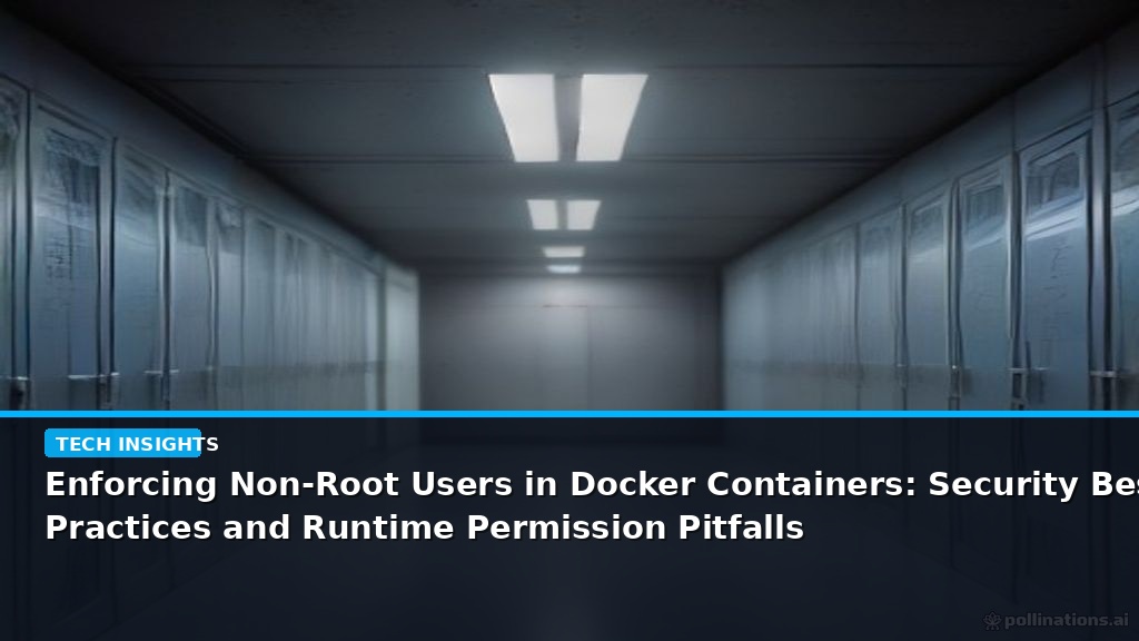 Enforcing Non-Root Users in Docker Containers: Security Best Practices and Runtime Permission Pitfalls - editorial cover photograph